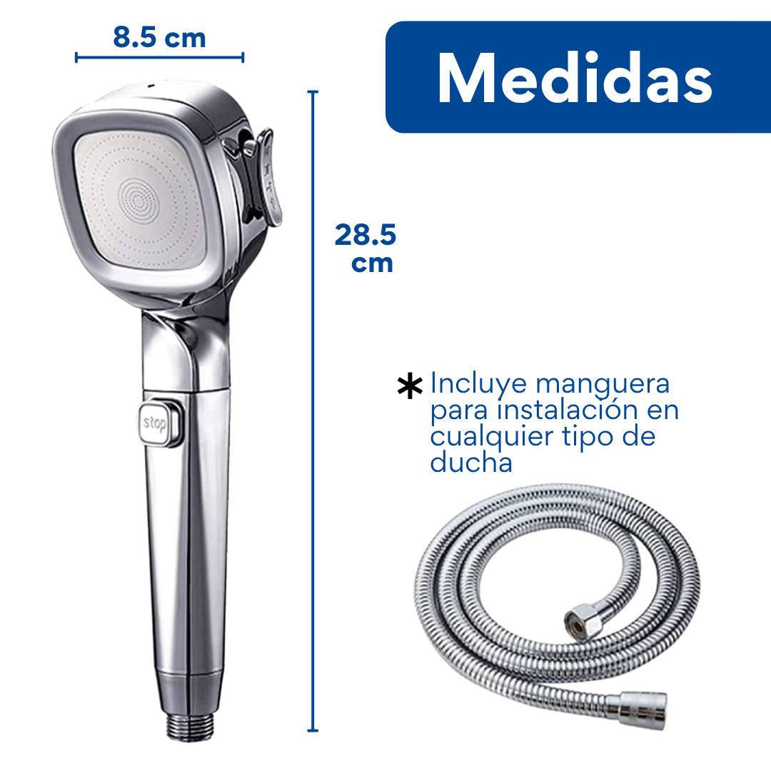 CABEZAL DE DUCHA CON MANGUERA